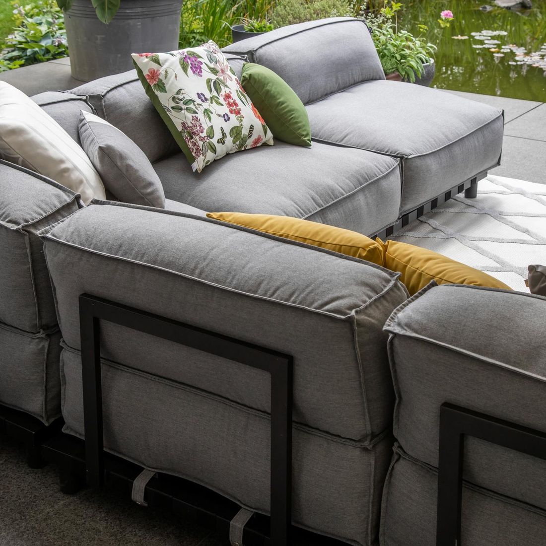 Schöner Wohnen Vlieland Loungeset inkl. Loungetisch Aluminium