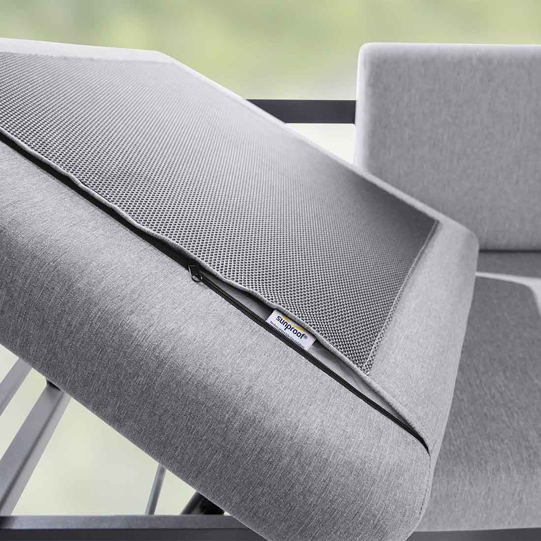Sieger Adelaide Gartensofa Aluminium/Sunproof