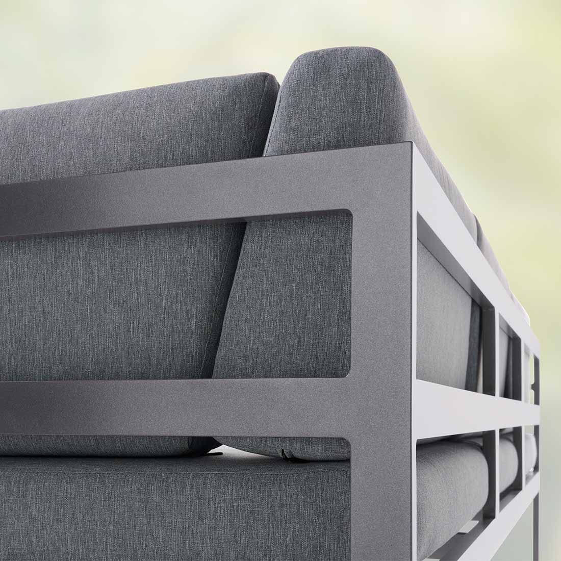 Sieger Adelaide Gartensofa Aluminium/Sunproof