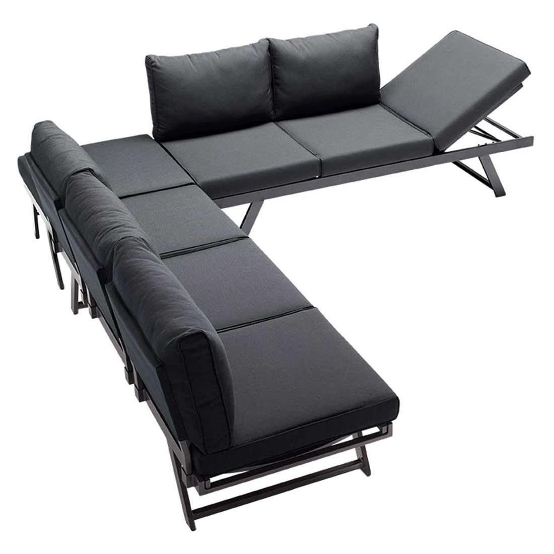 Sieger Auckland Ecklounge 3-tlg. Aluminium/Sunproof