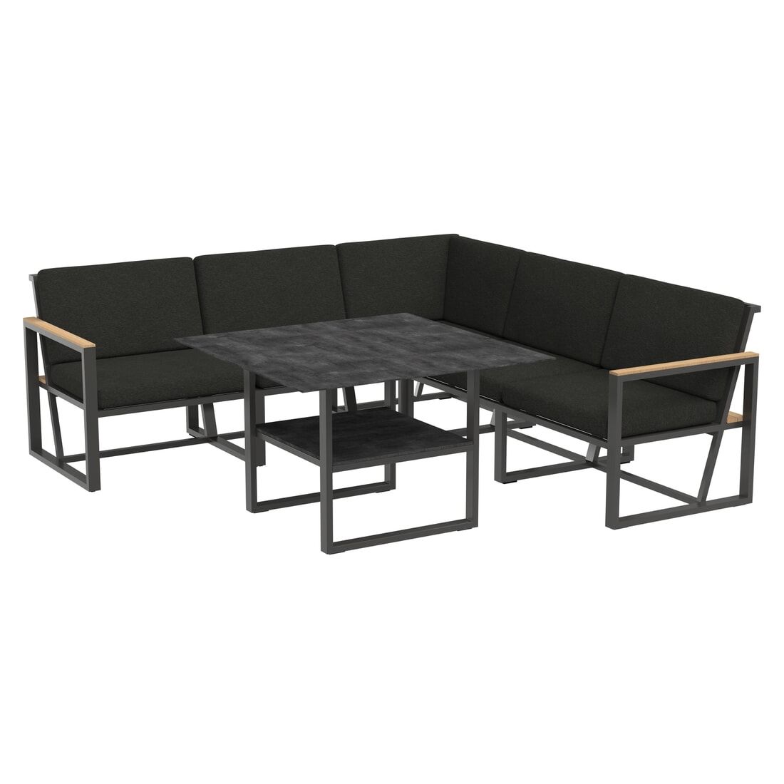 Sieger Havanna Dininglounge 5-tlg Alu/Sunproof