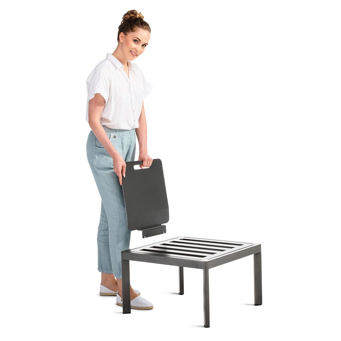 Sieger Lugo Lounge Basis Aluminium