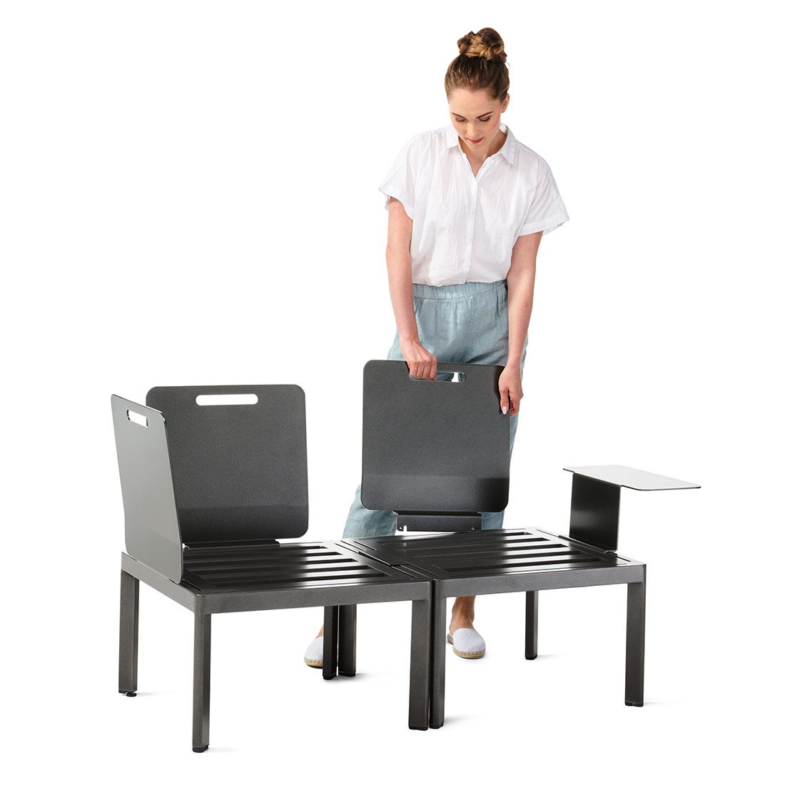 Sieger Lugo Lounge Basis Aluminium
