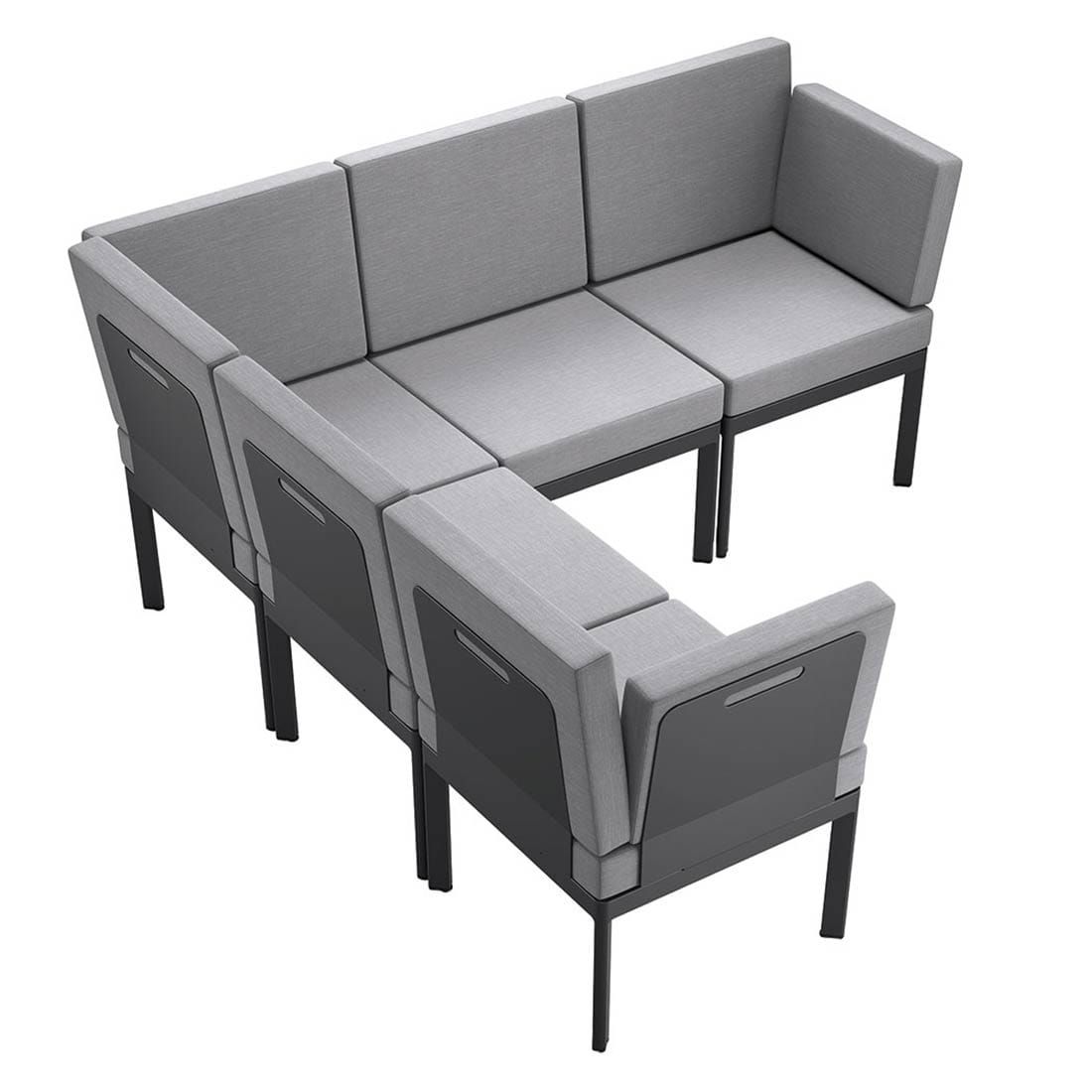 Sieger Lugo Lounge Basis Aluminium
