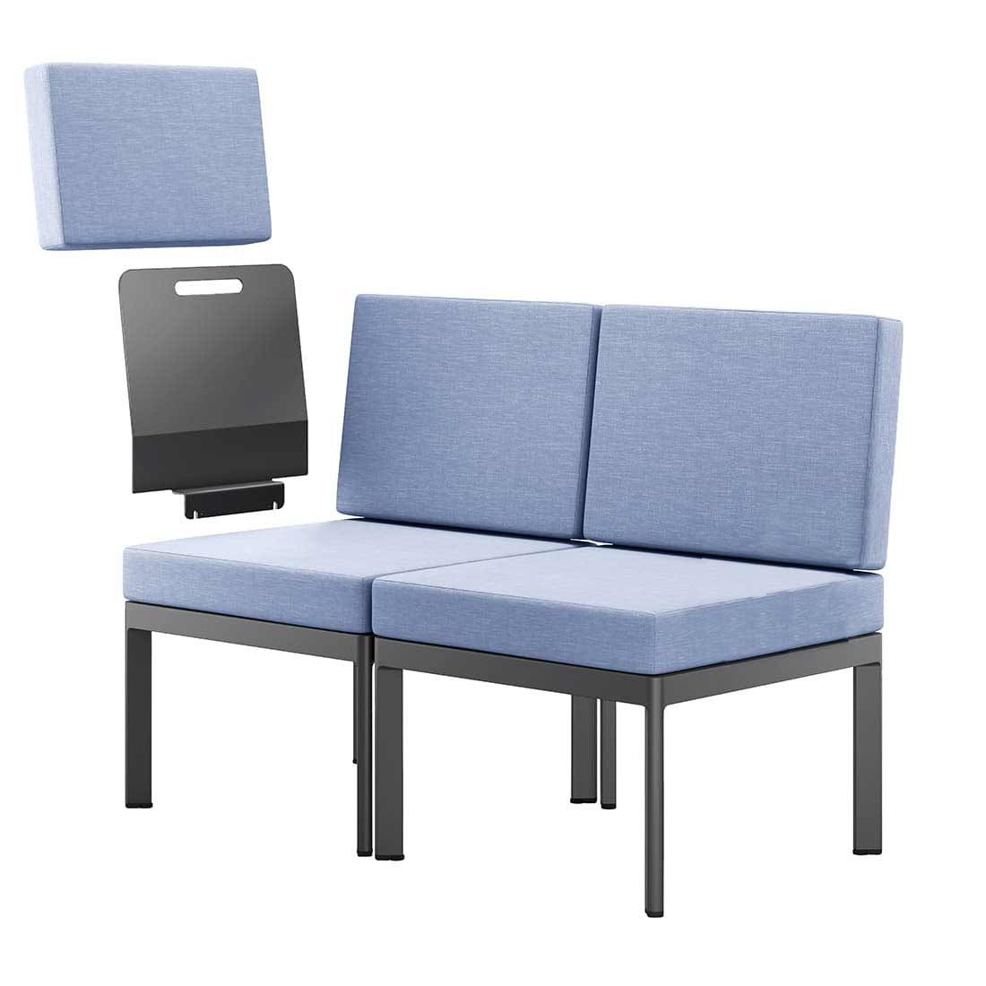 Sieger Lugo Gartensofa Aluminium/Sunproof