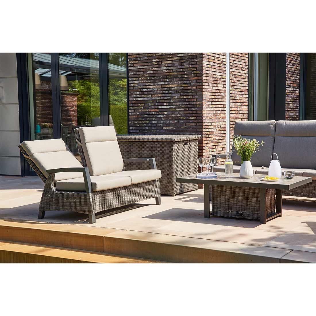Siena Garden Corido Loungebank Gardino-Geflecht/Kunstfaser