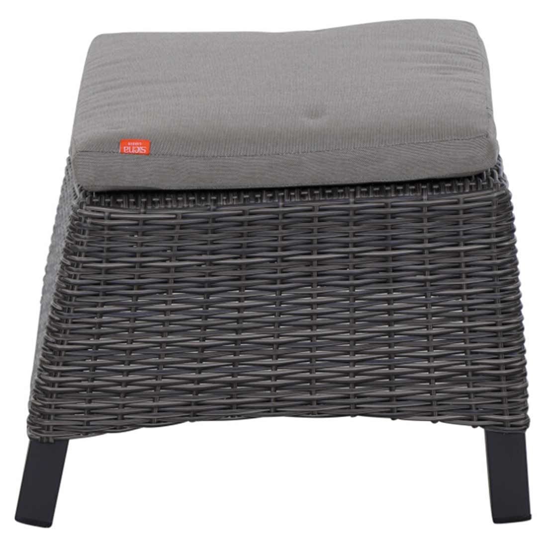 Siena Garden Corido Loungehocker Geflecht inkl. Kissen