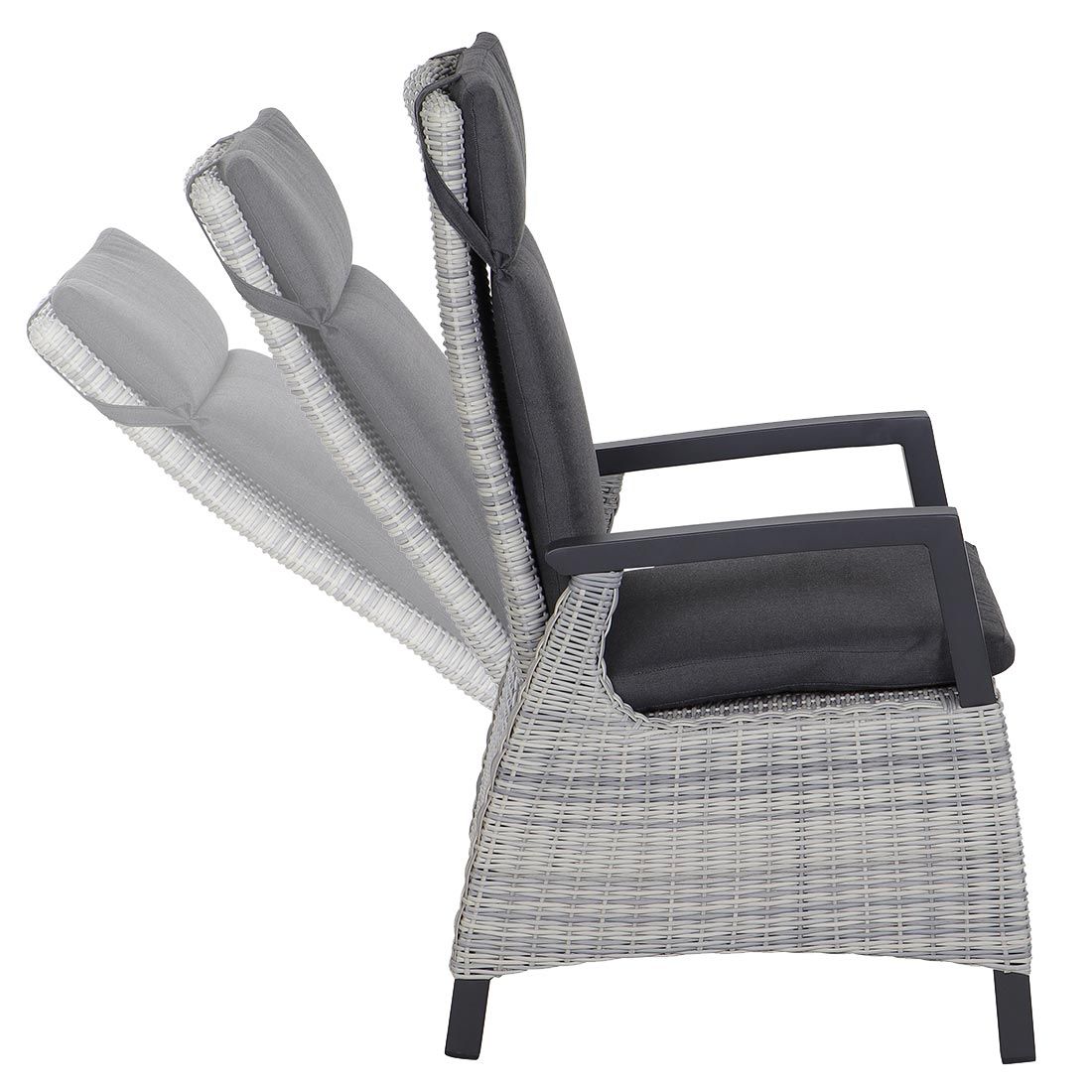 Siena Garden Corido Gartensessel Aluminium/Gardino®-Geflecht
