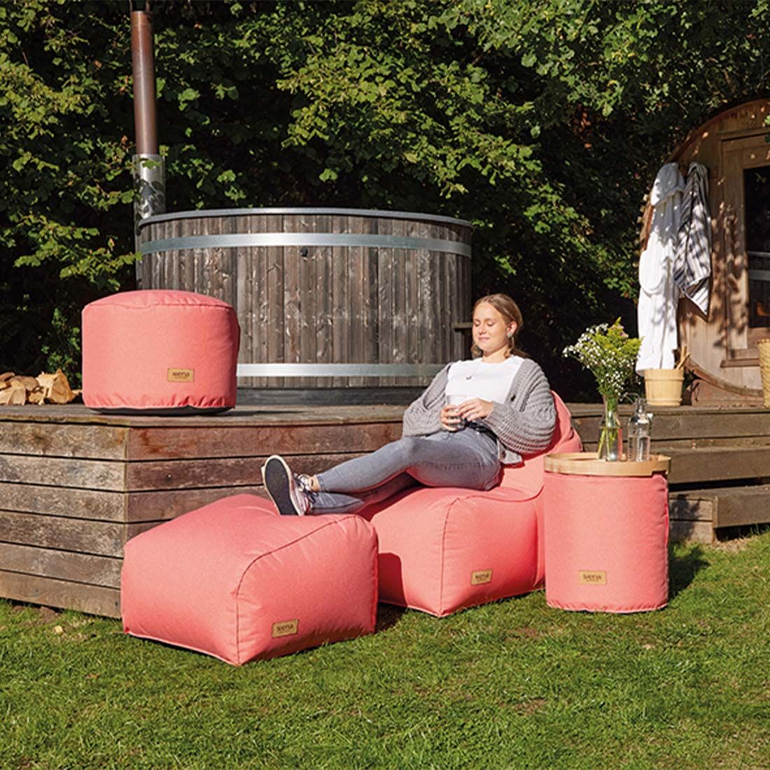 Siena Garden FLOW.U Round Sitzsack Ø 45 cm