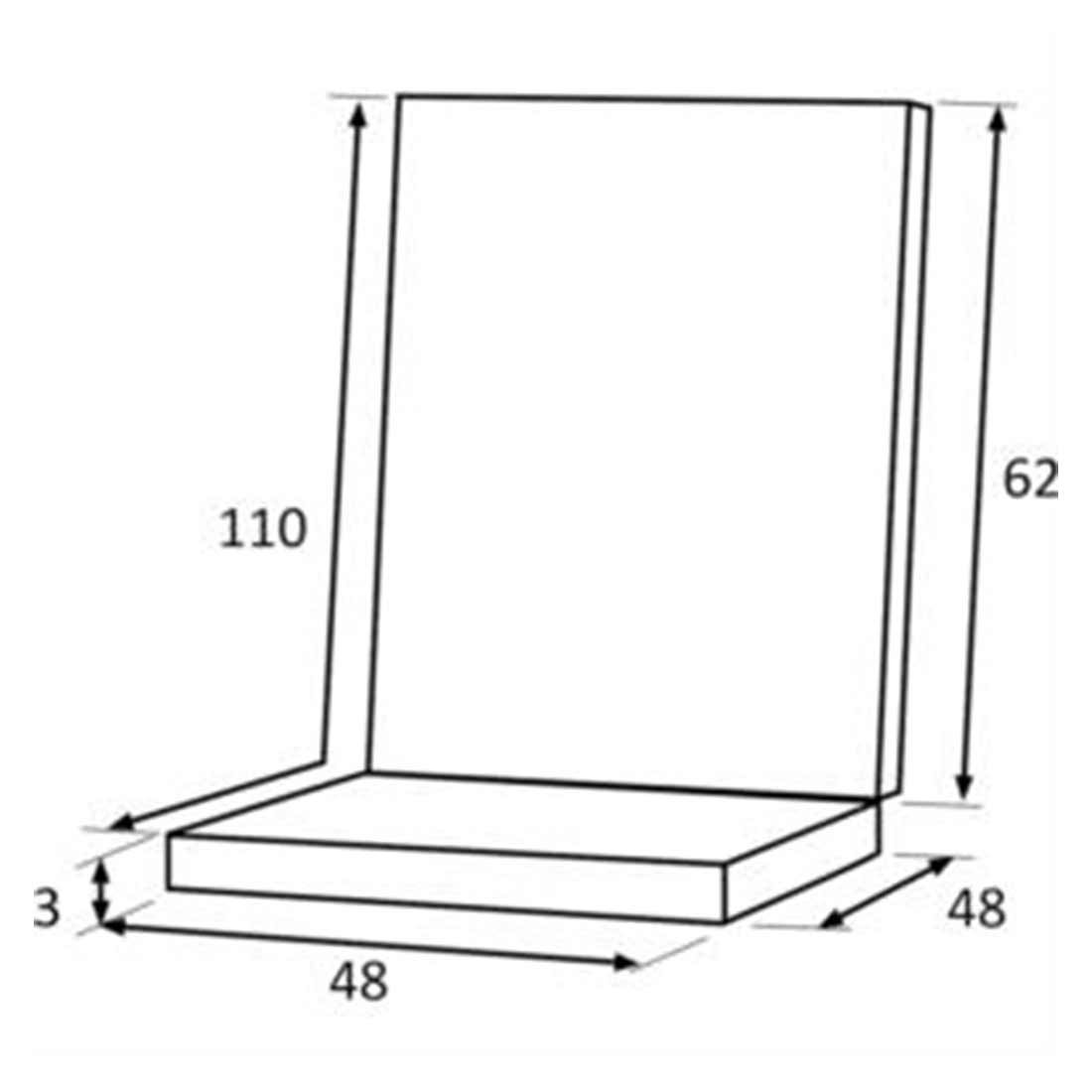 Siena Garden Musica Gartenstuhlauflage Mittellehner 48x110cm Olefin