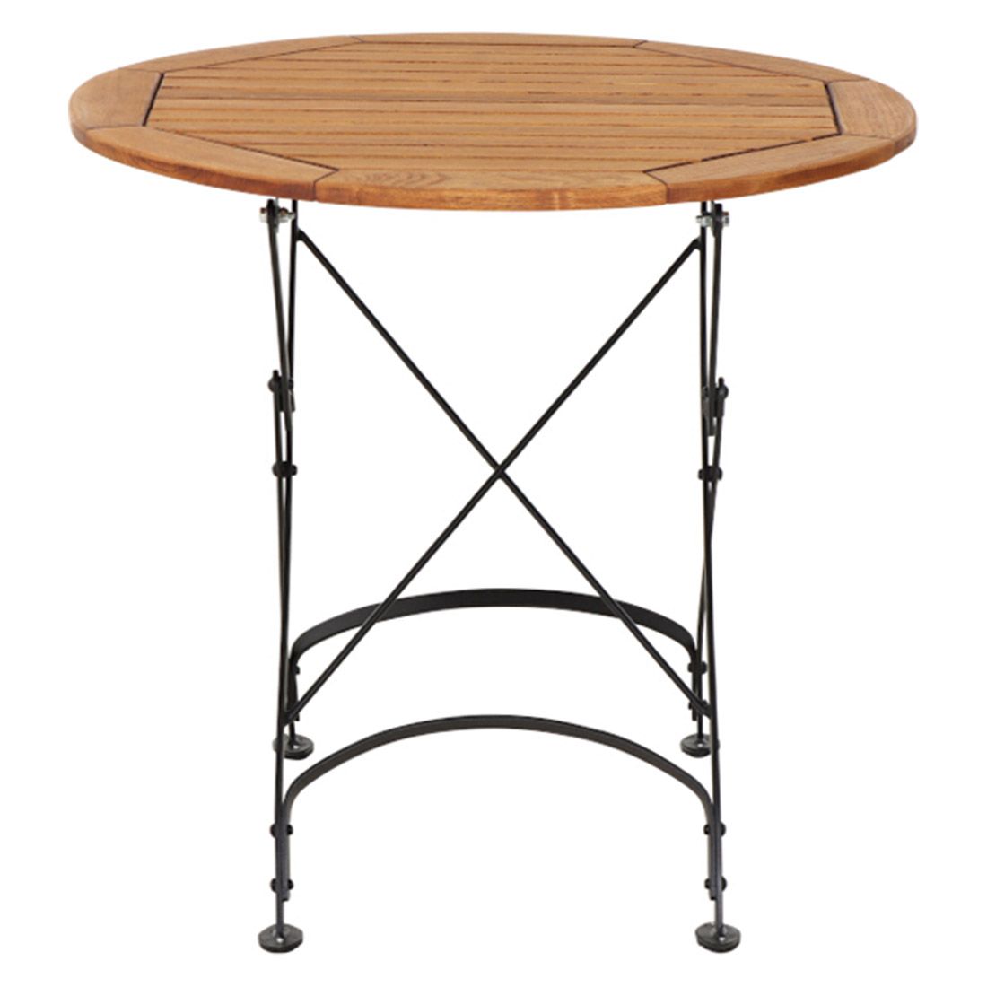 Siena Garden Peru III Klapptisch Ø85cm Stahl/Robinie