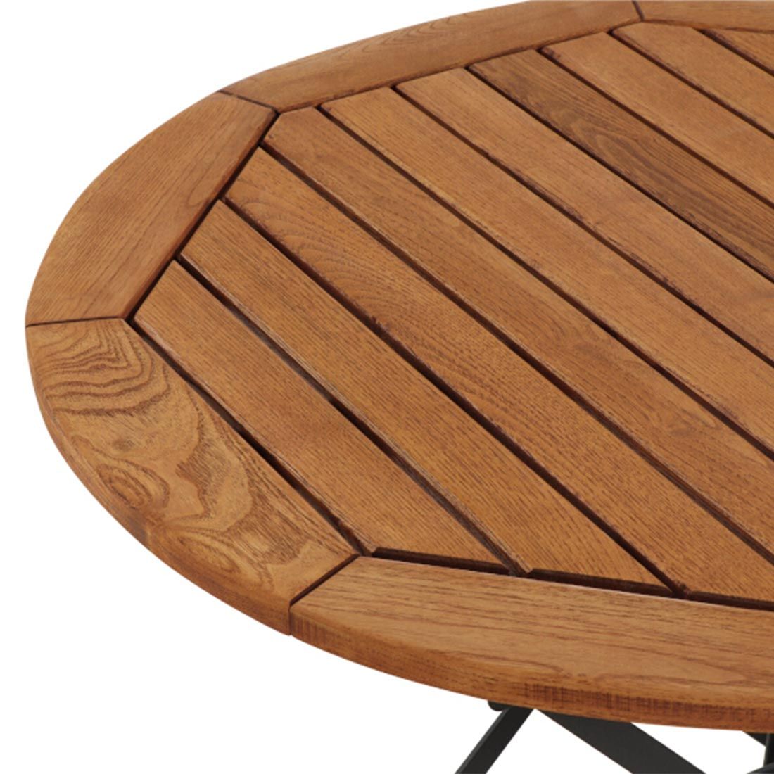 Siena Garden Peru III Klapptisch Ø85cm Stahl/Robinie