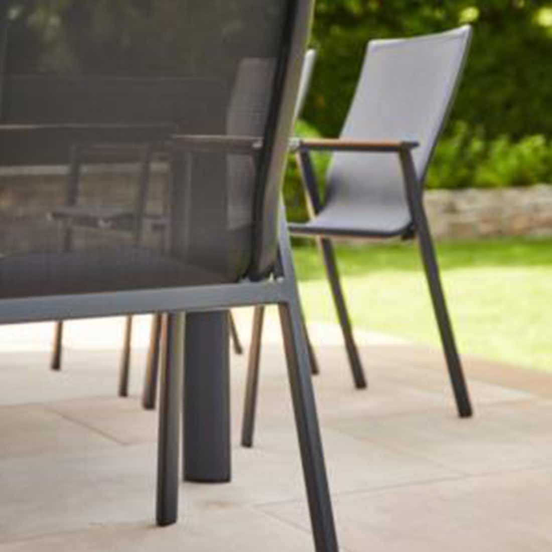 Siena Garden Rondo Stapelsessel Aluminium/Ranotex-Gewebe