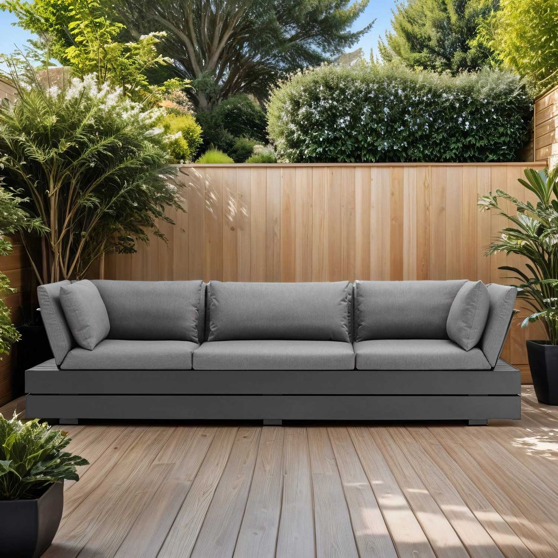 Solpuri Boxx Gartensofa Aluminium/Acryl