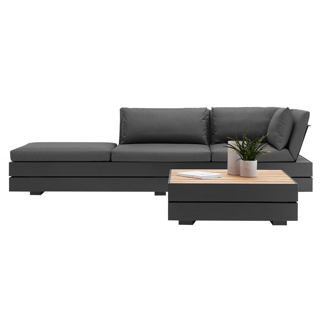Solpuri Boxx Loungeset inkl. Loungetisch Aluminium/Acryl