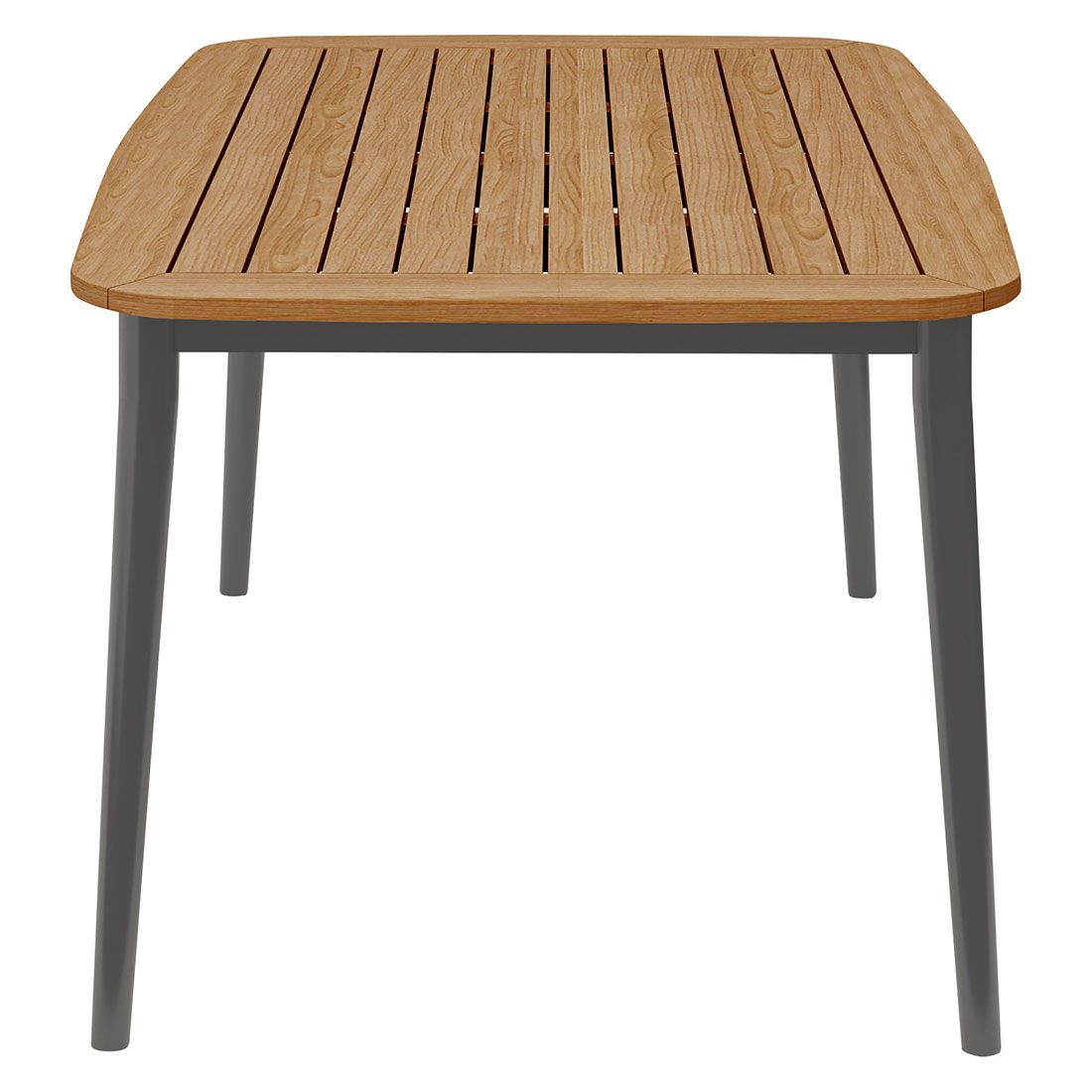 Solpuri Charlie Gartentisch 170x100 cm Aluminium/Teak