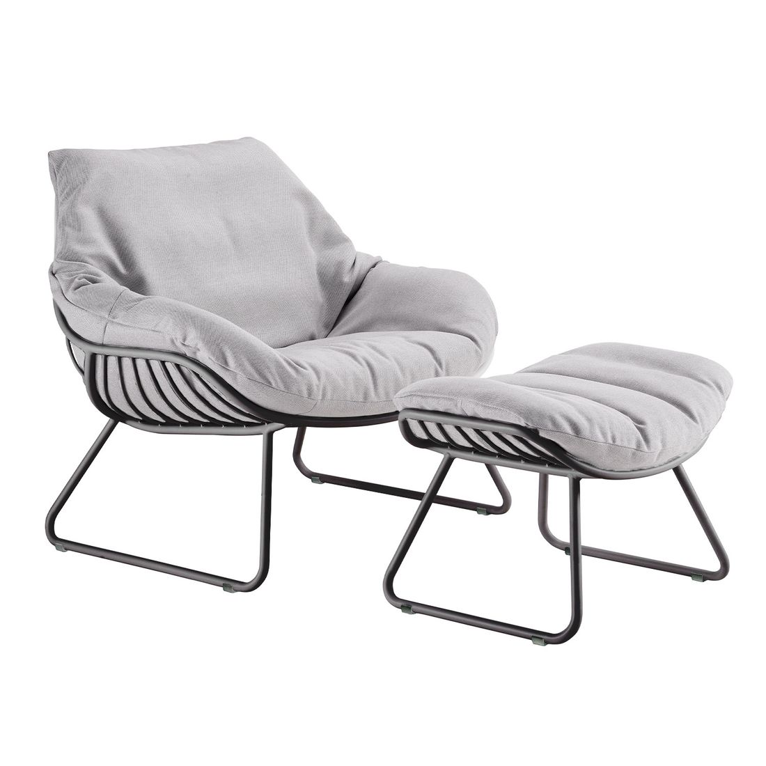 Solpuri Chill Loungehocker Aluminium/Acryl