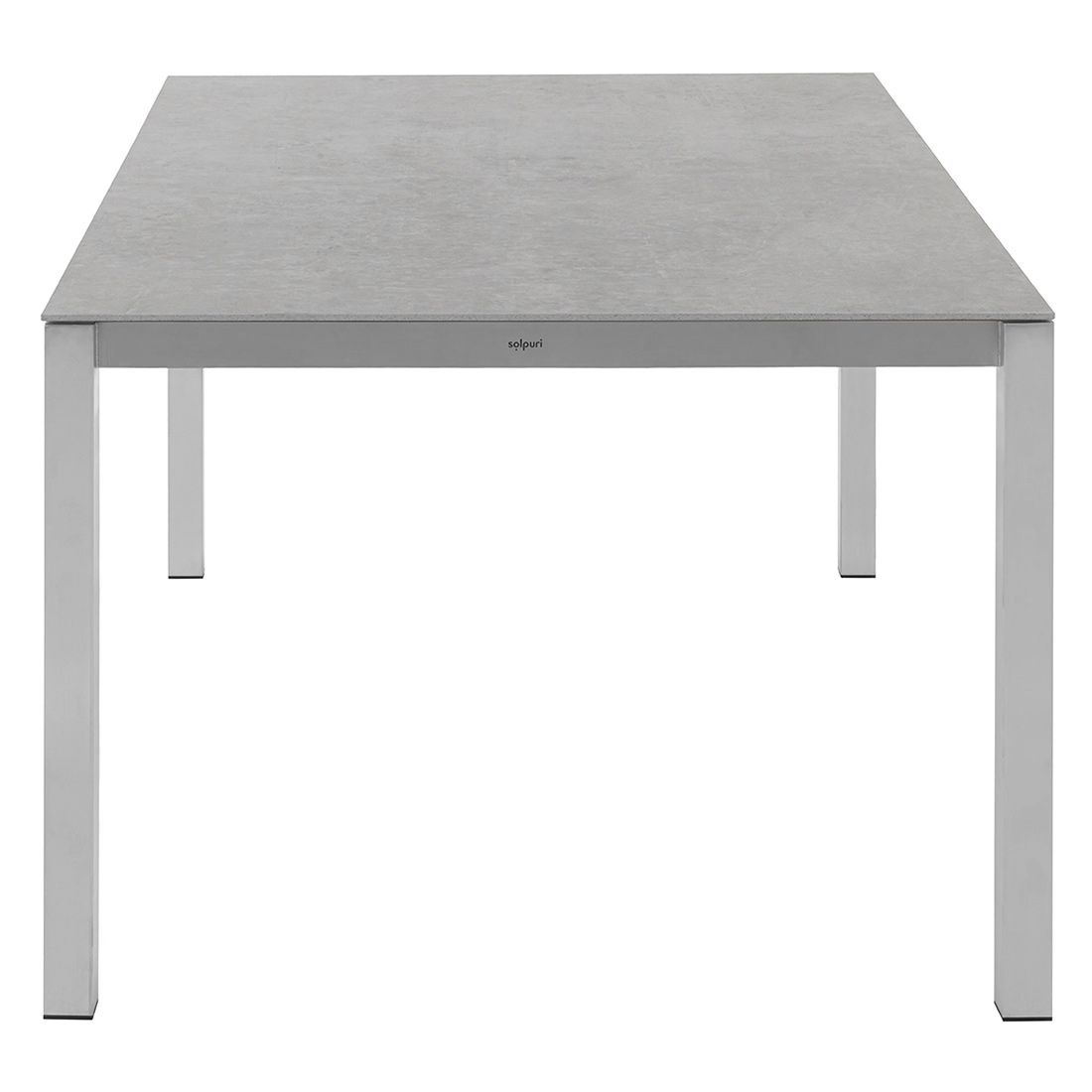 Solpuri Classic Ausziehtisch 160/220x100 cm Edelstahl/Dekton