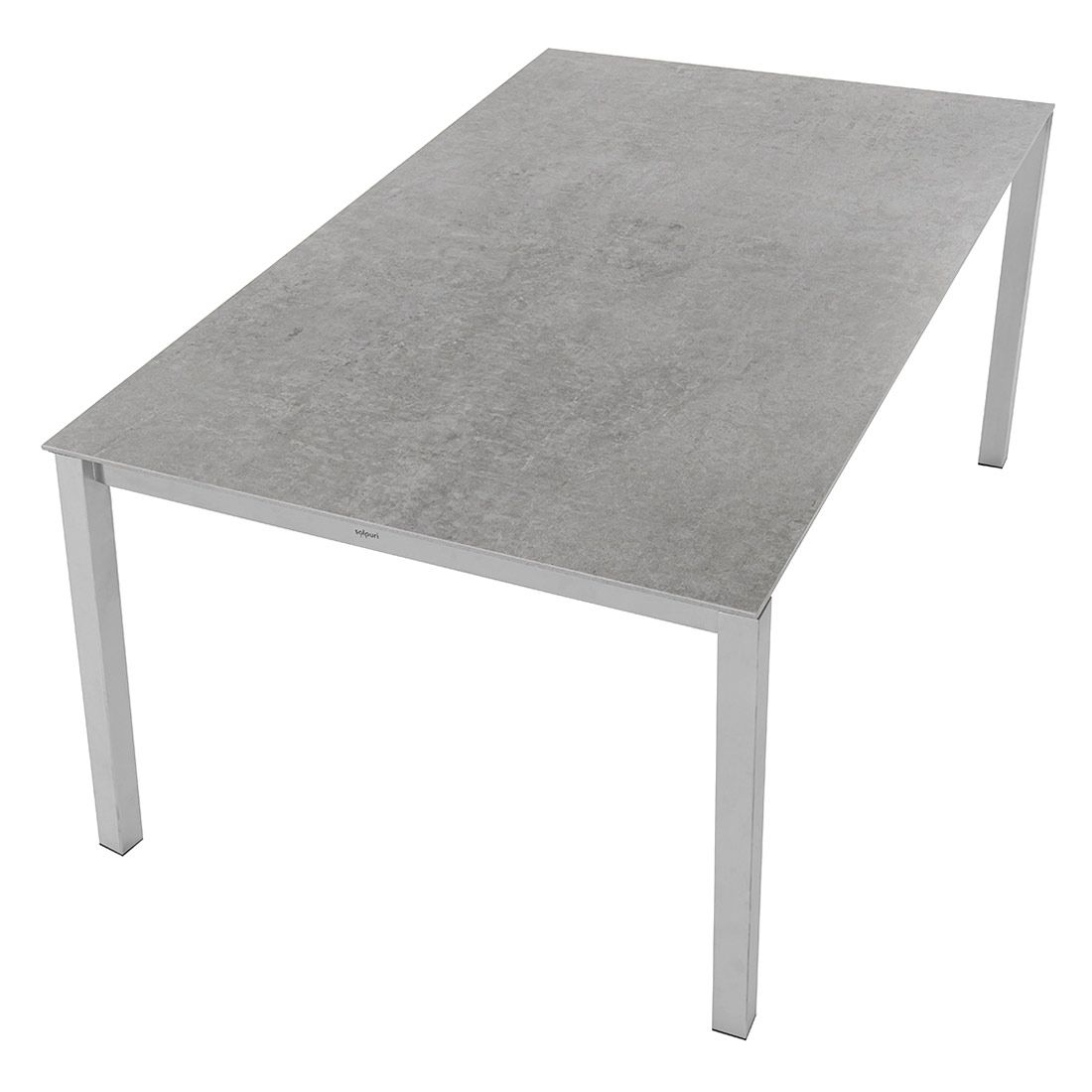 Solpuri Classic Ausziehtisch 160/220x100 cm Edelstahl/Dekton