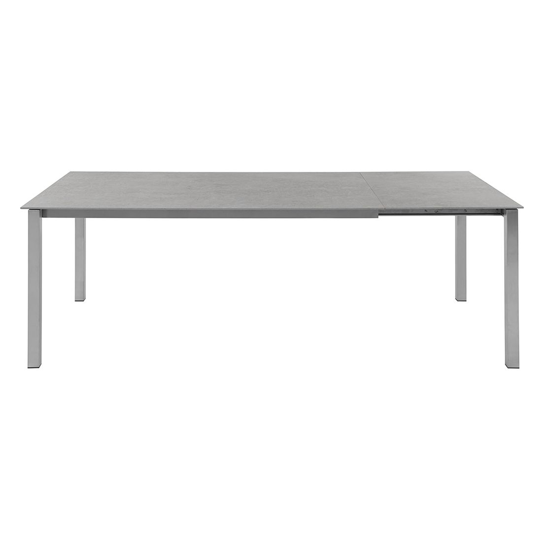 Solpuri Classic Ausziehtisch 160/220x100 cm Edelstahl/Dekton