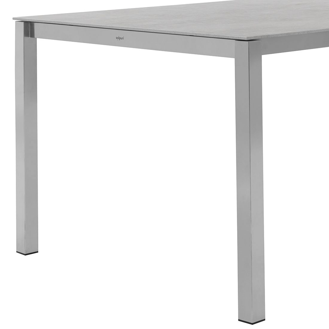 Solpuri Classic Ausziehtisch 160/220x100 cm Edelstahl/Dekton