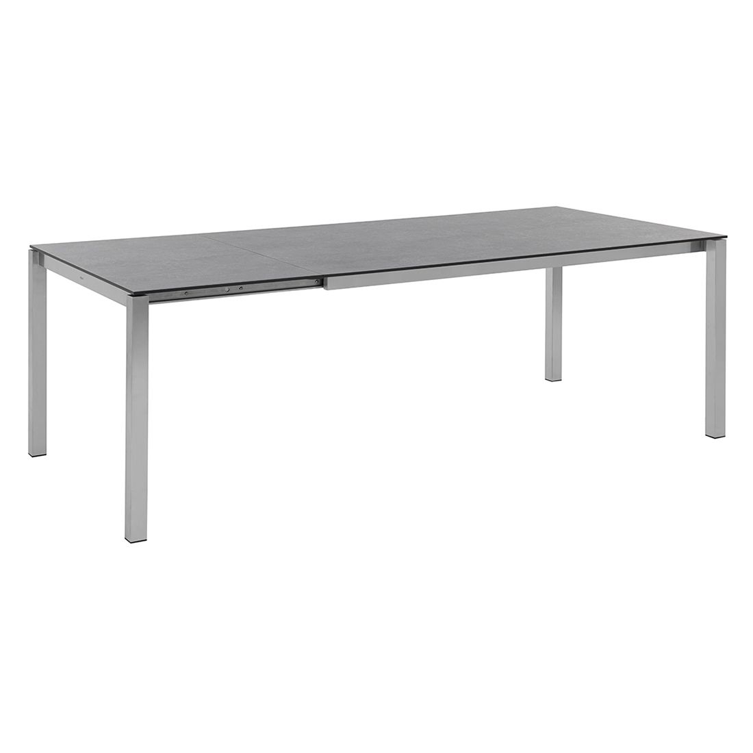 Solpuri Classic Ausziehtisch 160/220x100 cm Edelstahl/HPL