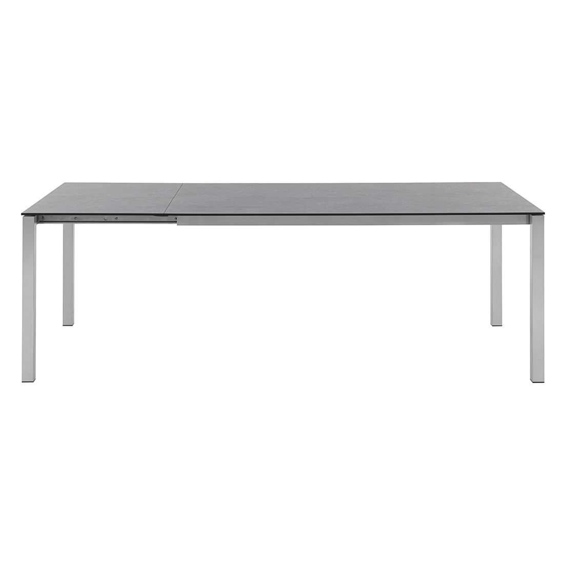 Solpuri Classic Ausziehtisch 160/220x100 cm Edelstahl/HPL