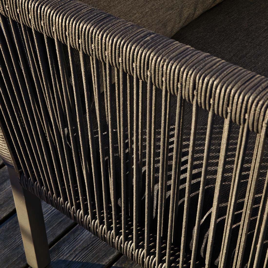 Solpuri Club Gartensofa 171 cm Aluminium/Rope/Acryl