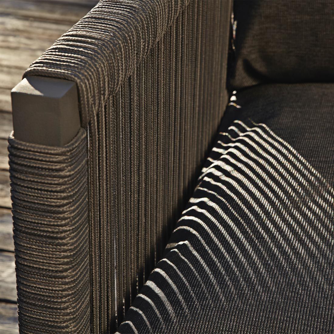 Solpuri Club Gartensofa 171 cm Aluminium/Rope/Acryl