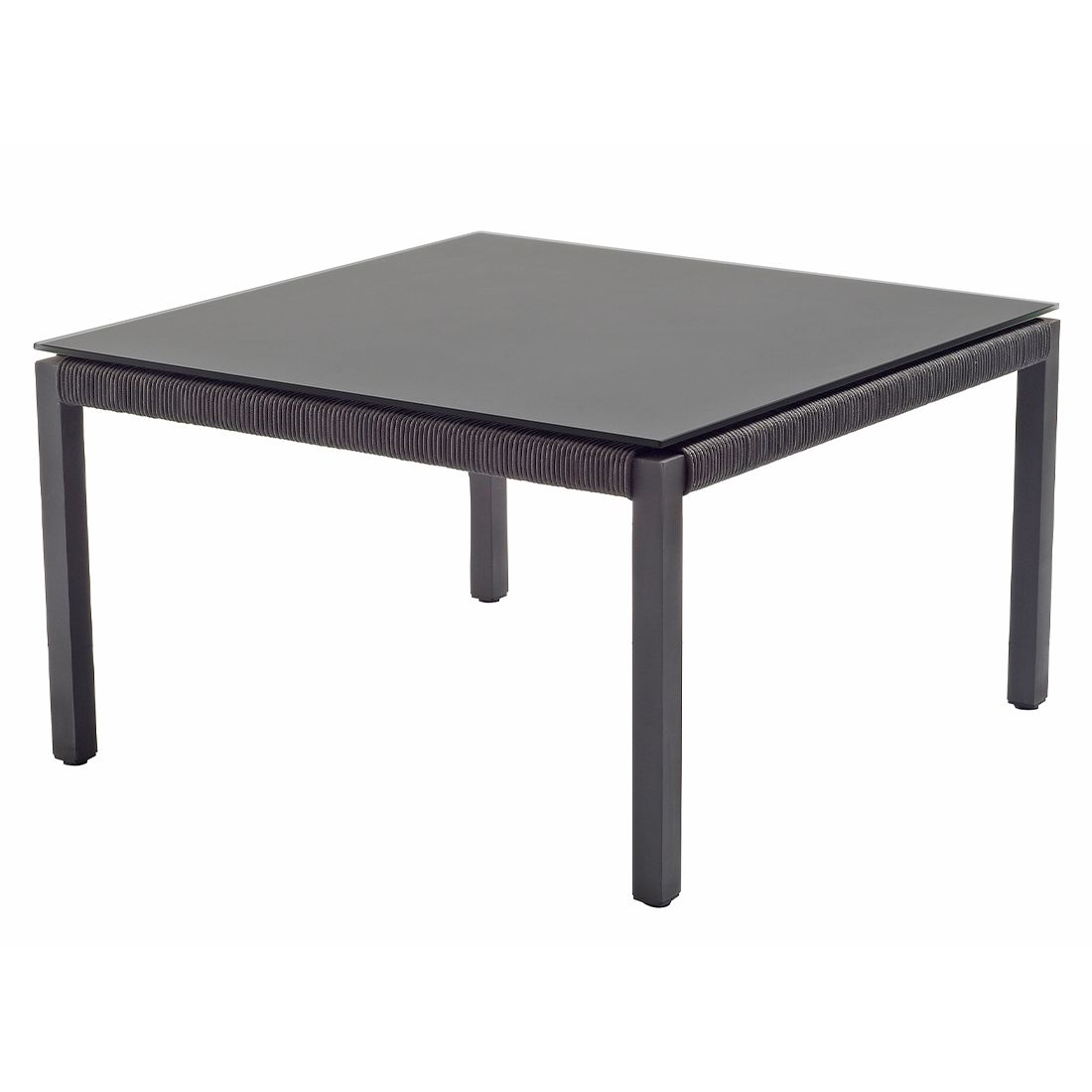 Solpuri Club Loungetisch 80x80cm Alu/Rope/Keramik