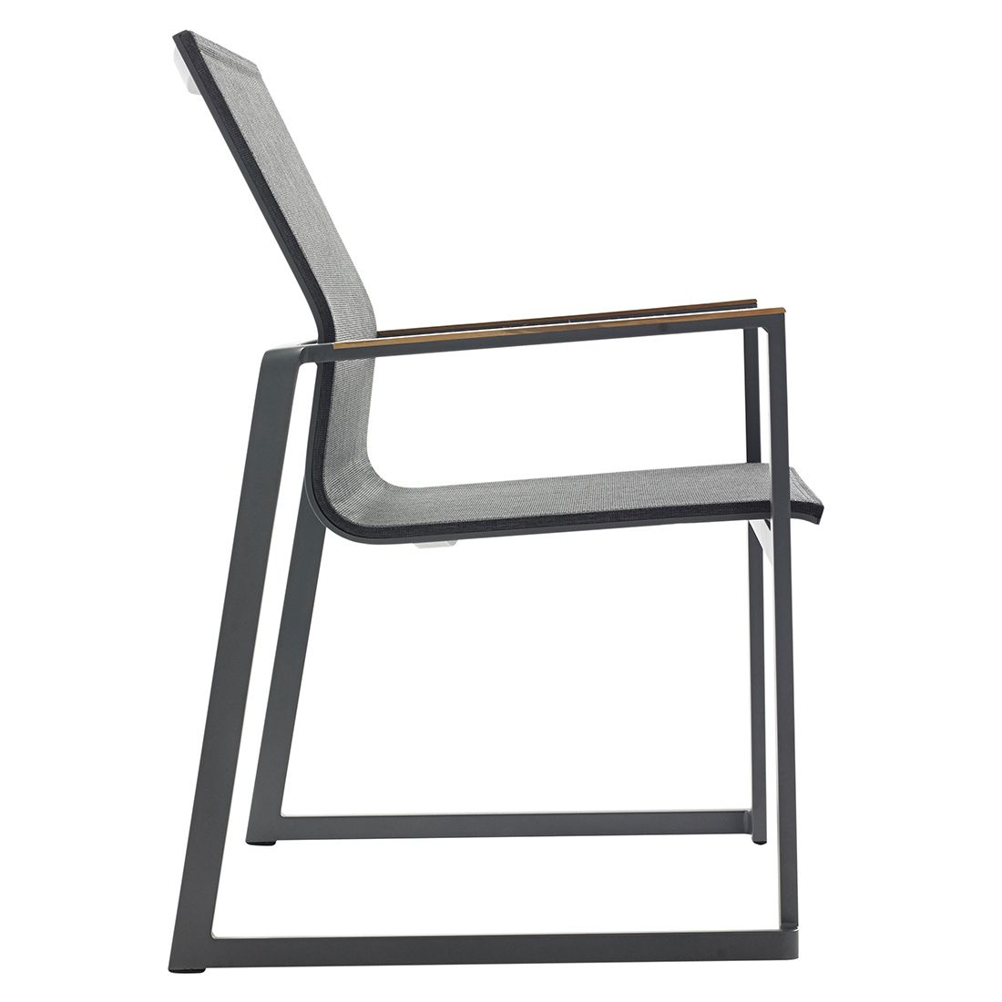 Solpuri Foxx Stapelsessel Aluminium/Textilene/Teak