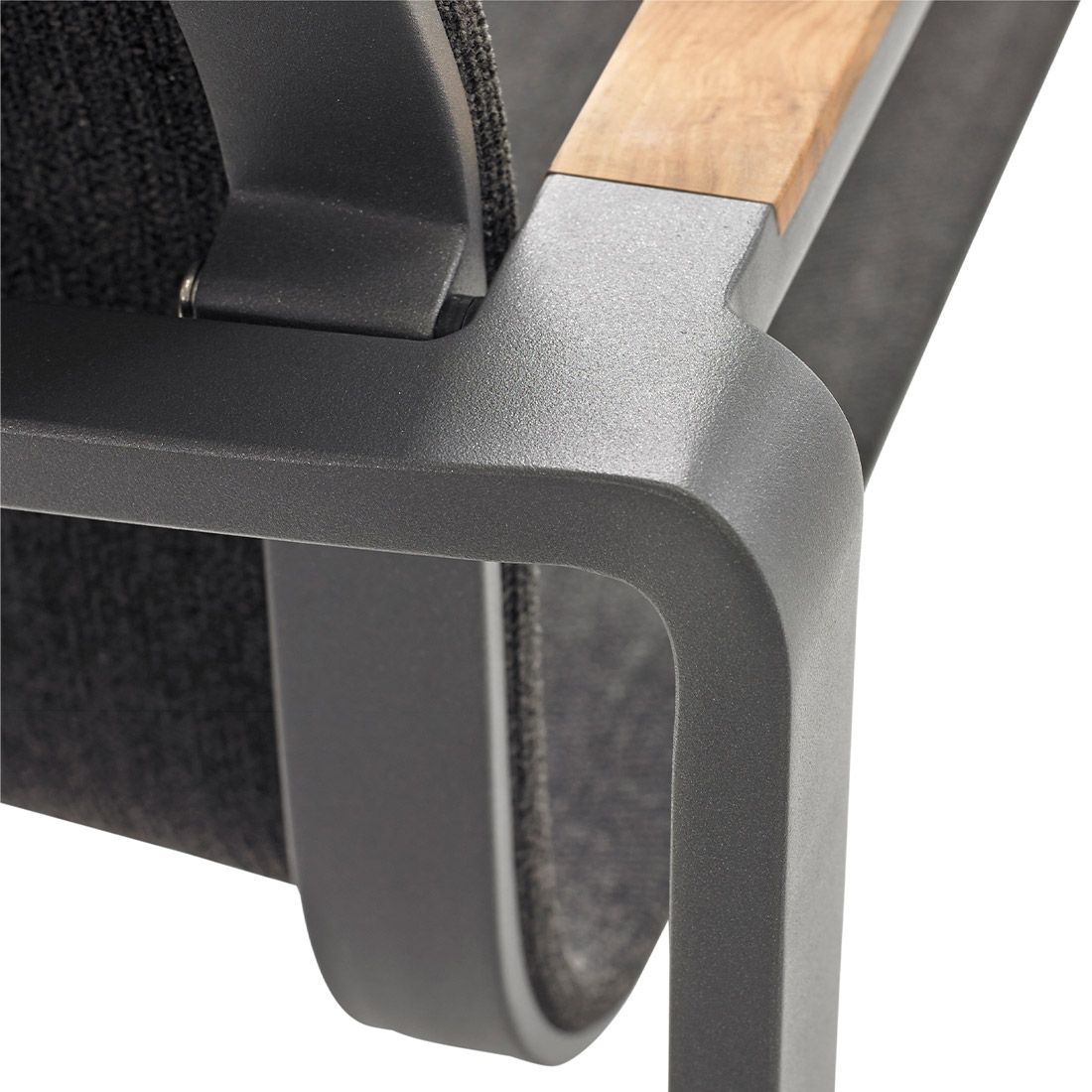 Solpuri Foxx Stapelsessel Aluminium/Textilene/Teak
