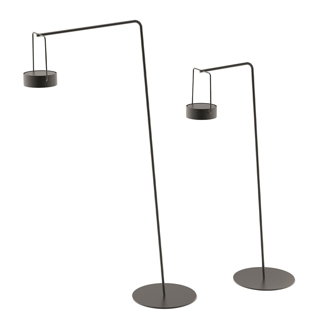 Solpuri Moon Solar-Pendelleuchte Aluminium schwenkbar