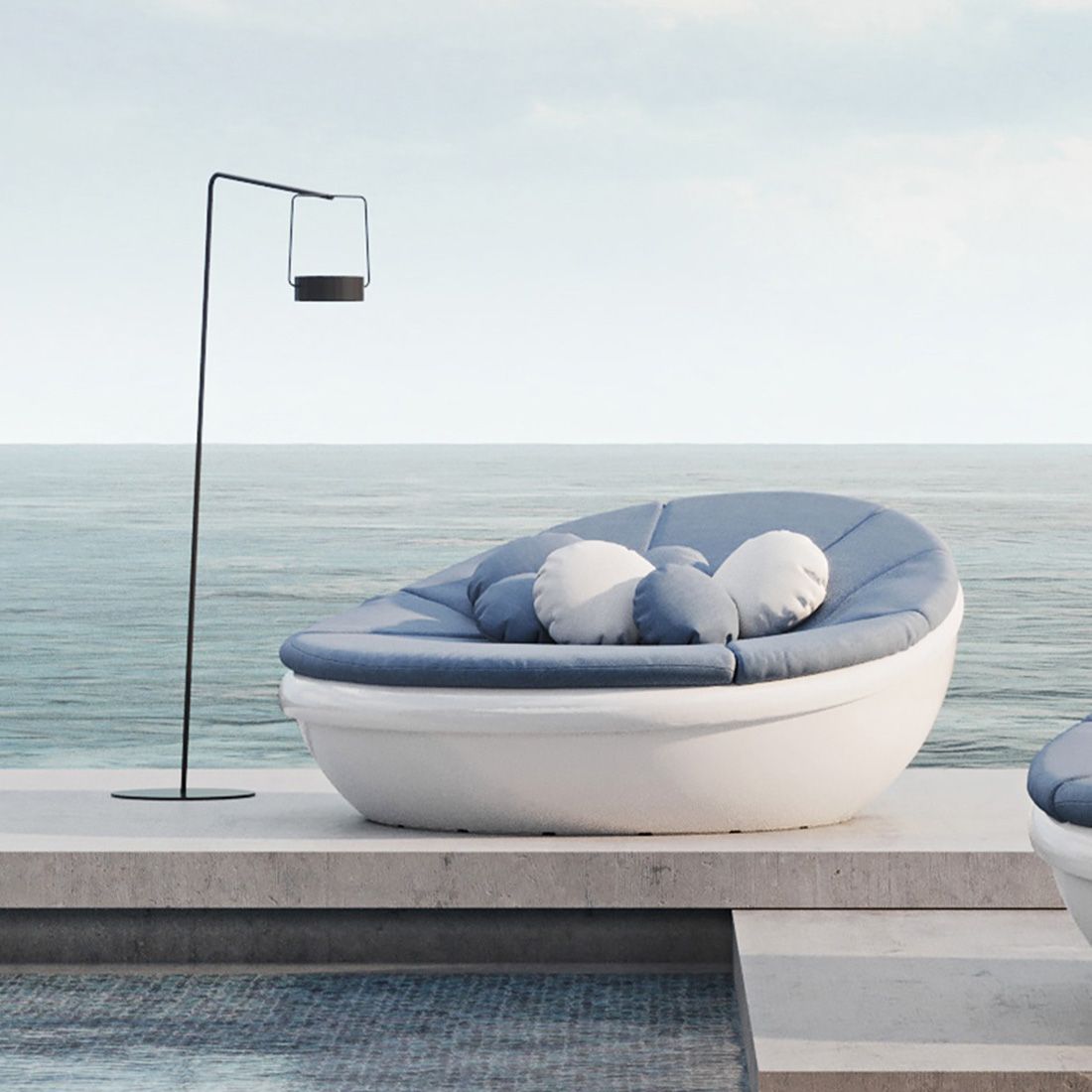 Solpuri Moon Ständer Midi Aluminium für Solar Pendelleuchte