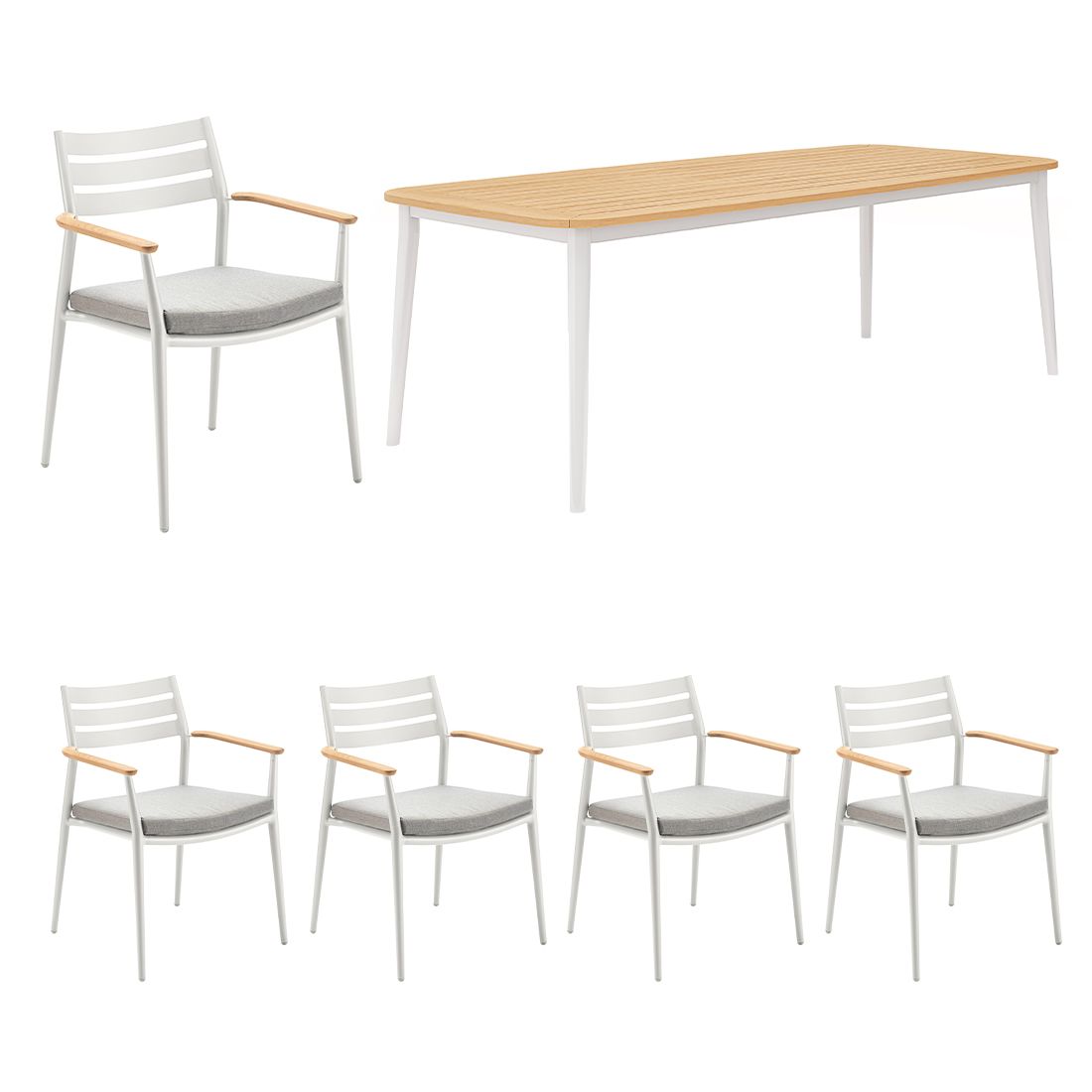 Solpuri Pia Gartenmöbel-Set M (5 Plätze) 170x100cm