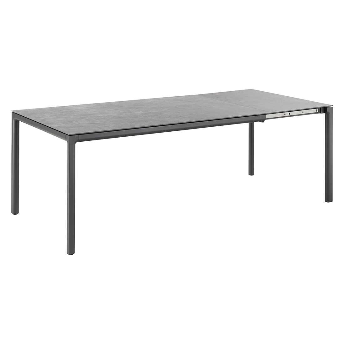 Solpuri Soft Ausziehtisch 160/220x100 cm Aluminium/Dekton