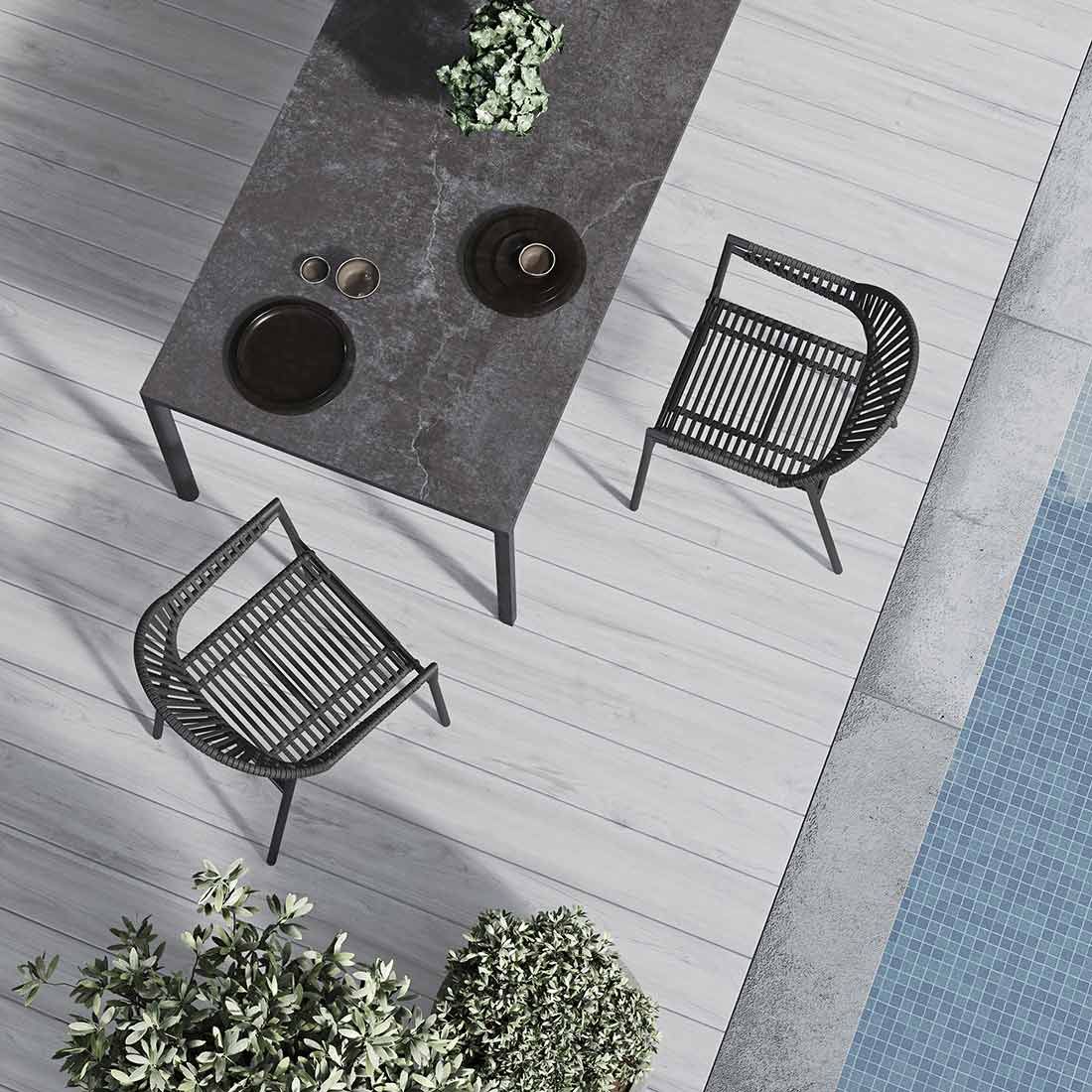 Solpuri Soft Gartentisch 200x100 cm Aluminium/Dekton