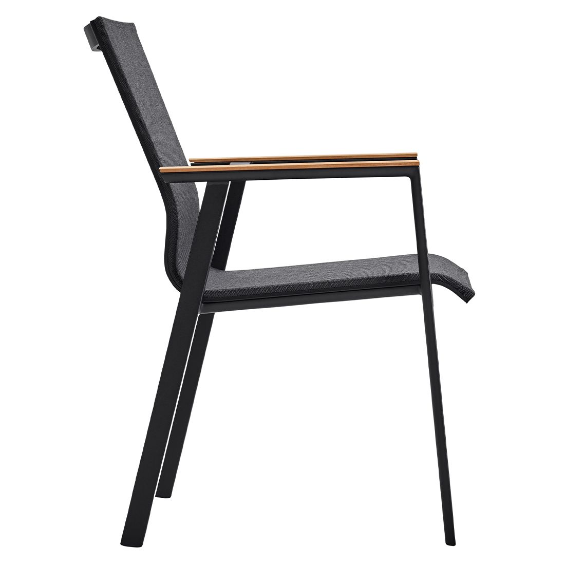 Solpuri Soul Stapelsessel Aluminium/Textilene/Teak