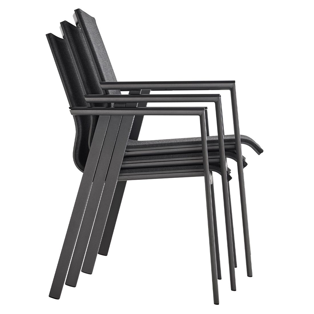 Solpuri Soul Stapelsessel Aluminium/Textilene/Teak