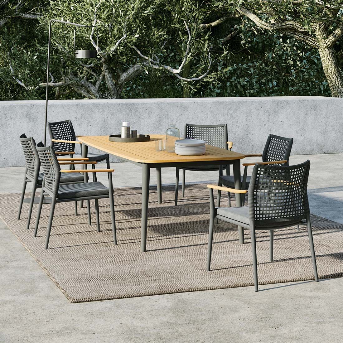 Solpuri Vera Gartenmöbel-Set L (6 Plätze) Tisch 170x100cm
