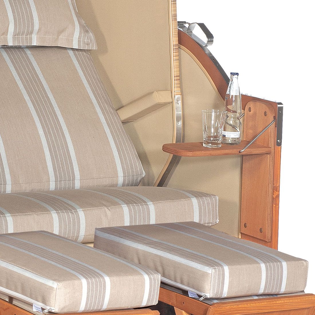 SonnenPartner Classic Strandkorb Geflecht/Fichte