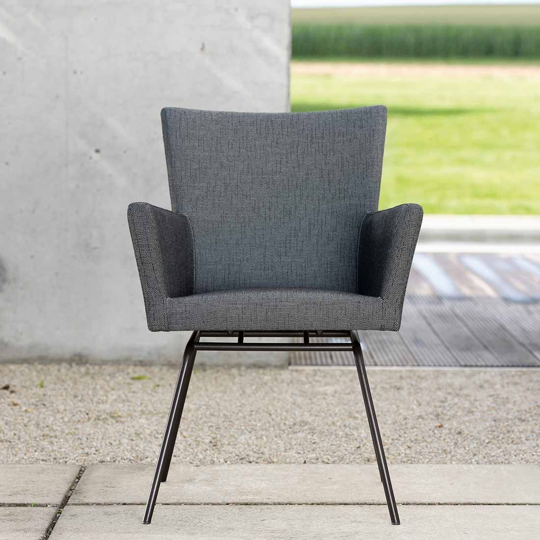 Stern Artus VIP Diningsessel Edelstahl/Outdoorstoff