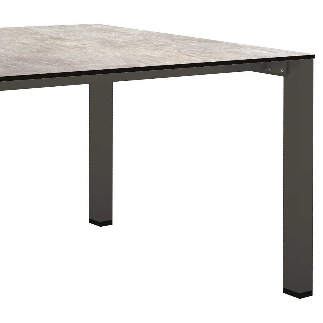 Stern Ausziehtisch 160/210x90cm Aluminium/Silverstar
