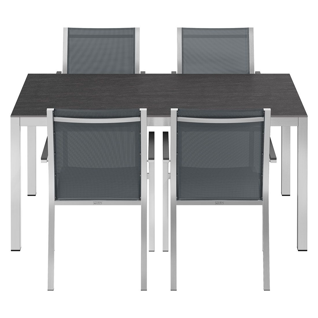 Stern Cardiff Gartenmöbel-Set M (4 Plätze) mit OUTLIV. Tisch 160x90cm