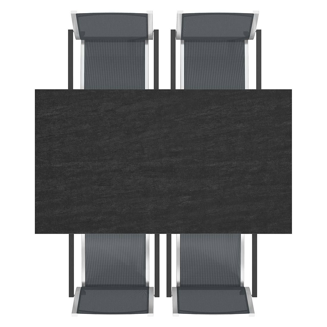 Stern Cardiff Gartenmöbel-Set M (4 Plätze) mit OUTLIV. Tisch 160x90cm