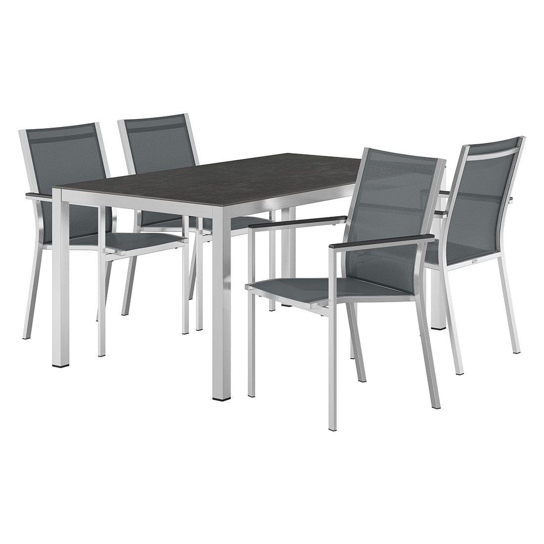 Stern Cardiff Gartenmöbel-Set M (4 Plätze) mit OUTLIV. Tisch 160x90cm
