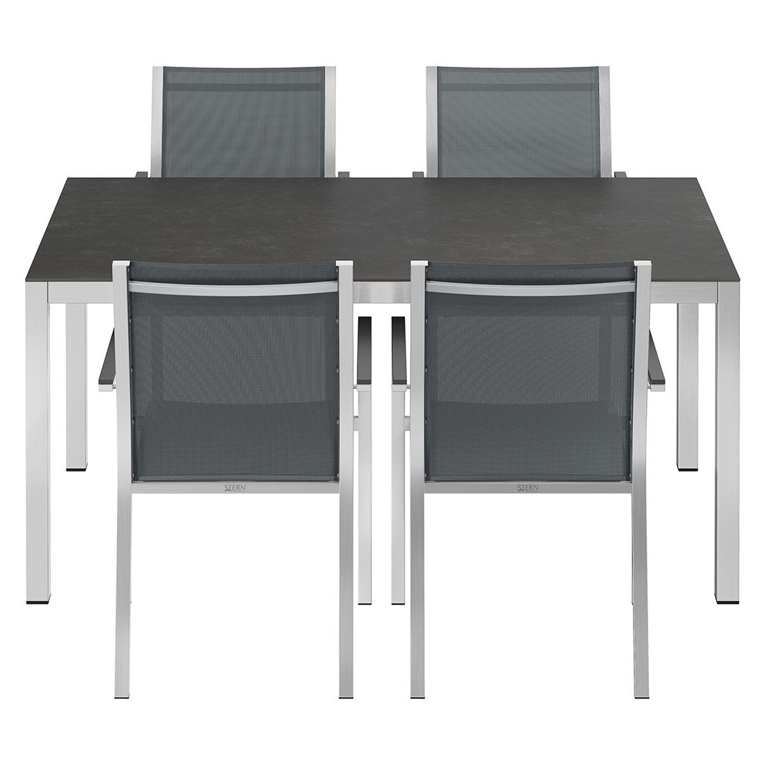 Stern Cardiff Gartenmöbel-Set M (4 Plätze) mit OUTLIV. Tisch 160x90cm