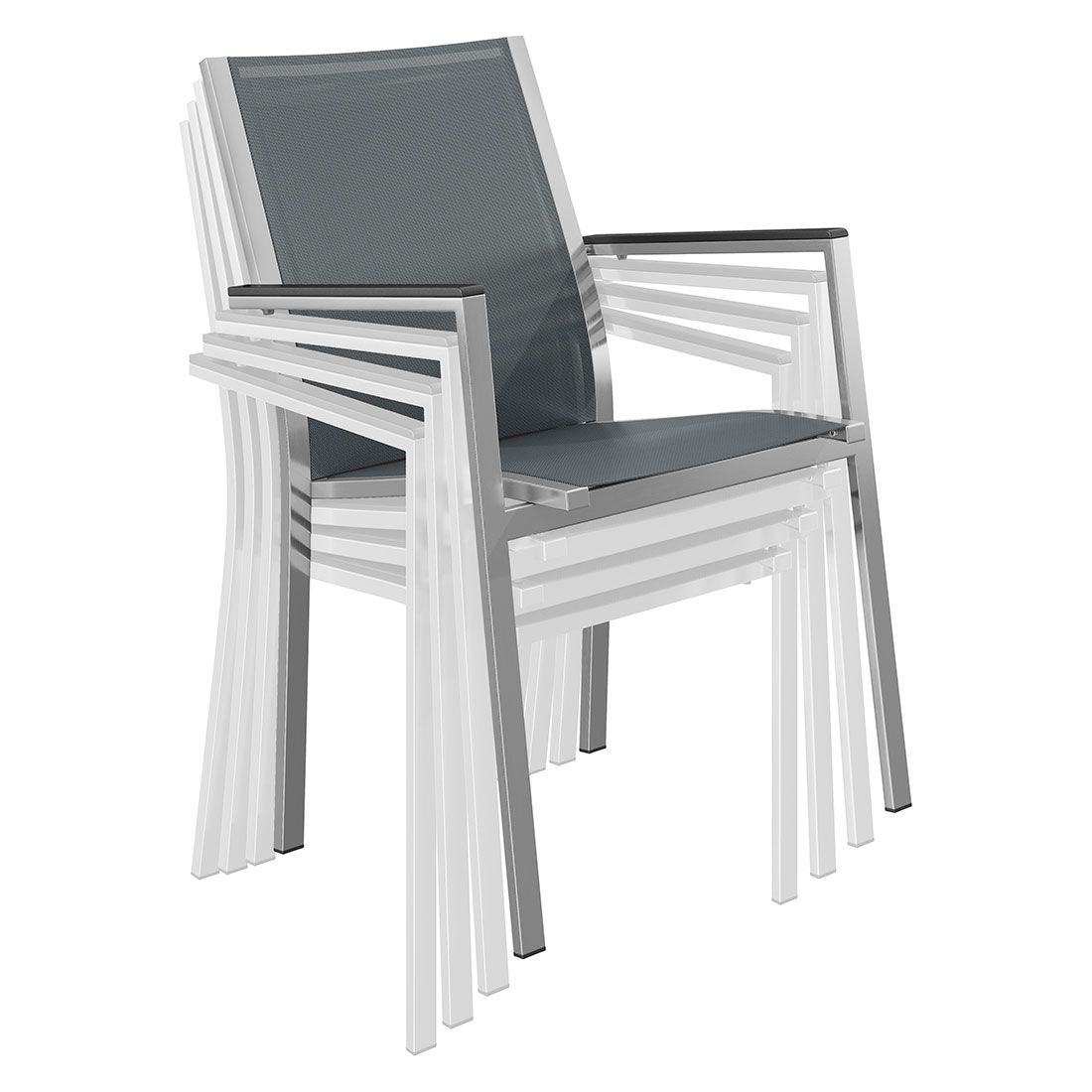 Stern Cardiff Gartenmöbel-Set M (4 Plätze) mit OUTLIV. Tisch 160x90cm
