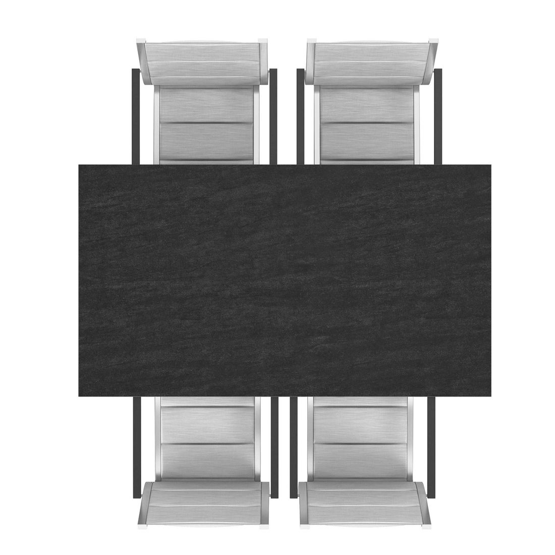 Stern Cardiff Gartenmöbel-Set 5-tlg. Tisch 160x90cm
