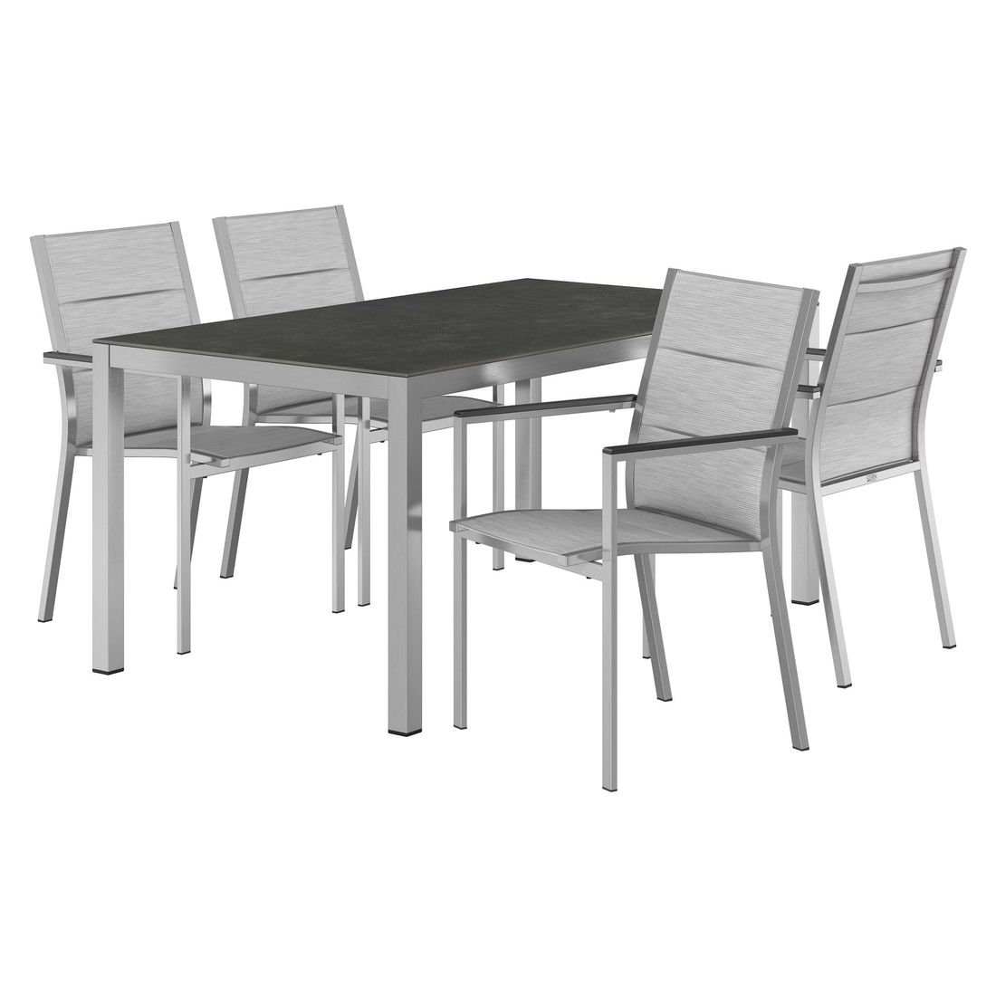 Stern Cardiff Gartenmöbel-Set 5-tlg. Tisch 160x90cm